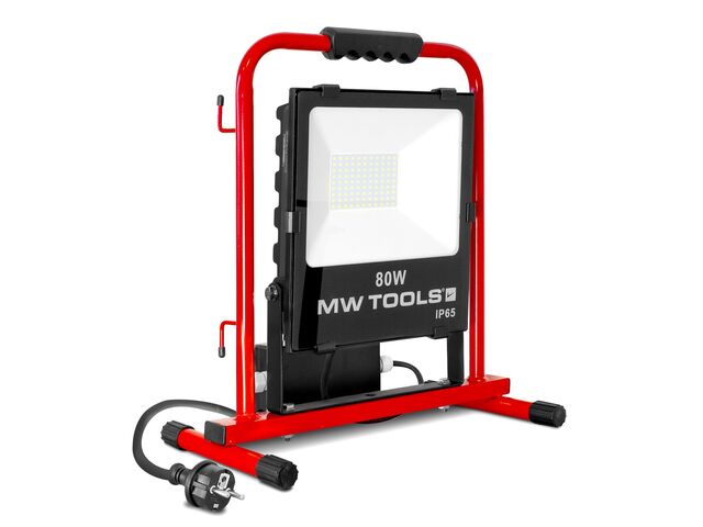 Lampe de chantier stable 80W avec 2 prises MW Tools LCS80P