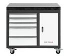 Etabli mobile avec plateau en fonte 900x600x800 mm avec 1 porte et 5 tirroirs MW-Tech SF-WBD2