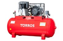 Compresseur à entraînement par courroie à huile cuve 270 L 5,5 kW / 7,5 Ch 10 bars 820 l/min 400V Torros TC2708210T