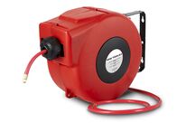 Enrouleur air 15 m Ø 1/4 10 bars PP avec enroulement automatique et support mural pivotant MW Tools HAL00815CG