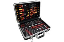 Coffret d&amp;#039;outils électricien complet 68 pièces valise en ABS légère MW Tools BTK68VA