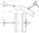 Lame niveleuse 120 cm pour micro-tracteurs - Rotation 360° - Attelage trois points Torros TANVA120