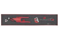 Set de Pince crocodille et clé à molette Foamx4tray 2 pièces Teng Tools TEXMB02