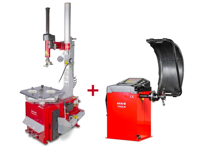 Pack démonte-pneu et équilibreuse de roues BT200M+BB205 230V MW Tools BT200M SET2