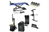 Démonte-pneus 24&amp;#039;&amp;#039; + Pont élévateur moto + équilibreuse 24″ + adaptateurs | Pack Garage Motos