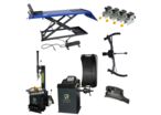 Démonte-pneus 24'' + Pont élévateur moto + équilibreuse 24″ + adaptateurs | Pack Garage Motos
