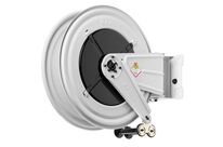 Enrouleur d&amp;#039;eau chaude sans tuyau Ø 1/2 100 bars acier peint avec enroulement automatique et support mural pivotant Raasm RA.8520.200