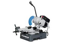 Tronçonneuse métal acier inox 2 vitesses 1,32/1,91 kW 400 V lame circulaire ø315 mm 20/40 tr/min avec pompe et embrayage à friction Metallkraft MKS316R