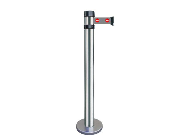 Poteau avec ruban gris interdiction 4,40 m MW Tools APF104GD