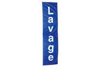 Bannière lavage bleue - 4 m x 1 m