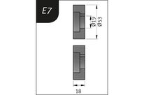 Molettes en option pour SBM110-08 Type E7 Metallkraft 3880127