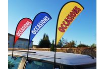 Mâts drapeaux de vitres : FLASHYS ROTATIFS