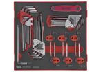 Jeu de clés HEX- TX Foam2 tray 42 pièces Teng Tools TEDHT42
