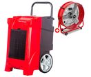 Pack déshumidificateur PRO 90L/Jour BDP90 + Ventilateur brasseur d&#039;air ø600mm MV600L MW Tools BDP90SETA