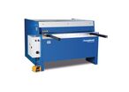 Cisaille guillotine motorisée largeur du travail 1250 mm épaisseurs jusque 3 mm butée manuelle 3 kW 400V Metallkraft MTBS1255-30E