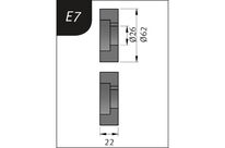 Molettes en option pour SBM140-12 Type E7 Metallkraft 3880137