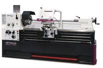 Tour à métaux hauteur des pointes 280 mm entre-pointes 2000 mm alésage 105 mm 7,5 kW 400V digital vitesses variables Optiturn TH5620V