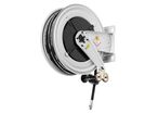 Enrouleur air et eau 10 m Ø G 1/2 (f) 20 bars Acier peint avec enroulement automatique et support mural fixe Raasm RA.8430.103