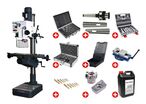 Pack Perceuse-fraiseuse à colonne perçage jusqu'à ø 32 mm CM4/M16 1,5 kW 400 V table croisée et accessoires essentiels Optidrill DH40CT PACK PRO