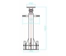 Support de remorque 45 tonnes - capacité de levage 18 tonnes MW Tools TSP451