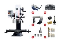 Perceuse-fraiseuse X 280 Y 175 mm Z 280 mm CM2/M10 0,85 kW 230V + accessoires indispensables Torros PACK PF20
