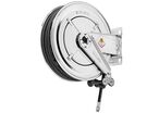 Enrouleur industriel AdBlue 15 m Ø 3/4 10 bars Inox 304 avec enroulement automatique et support mural fixe Raasm RA.8537.252