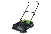 Balayeuse manuelle avec système à brosses tandem - surface de nettoyage maximale 2.800 m²/h - largeur de travail avec brosses latérales 700 mm Cleancraft HKM 700