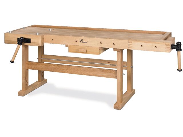 Etabli en bois lourd - 2100x700 mm Holzkraft HB2010
