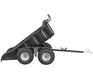 Remorque double essieu 680 kg benne en plastique PE basculante 1750 x 1012 x 454 mm Torros AHR680P4