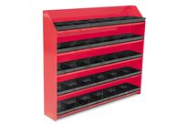 Etagère métallique avec 30 bacs MW Tools DERB580