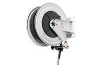 Enrouleur air et eau 15 m Ø G 1 (f) 20 bars Acier peint avec enroulement automatique et support mural fixe Raasm RA.8540.103