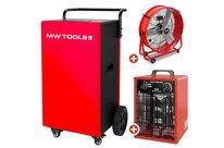 Pack déshumidificateur 90L/Jour BDM90N + Ventilateur brasseur d&#039;air ø600mm MV600L MW Tools BDM90NSETAH