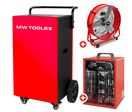 Pack déshumidificateur 90L/Jour BDM90N + Ventilateur brasseur d&#039;air ø600mm MV600L MW Tools BDM90NSETAH