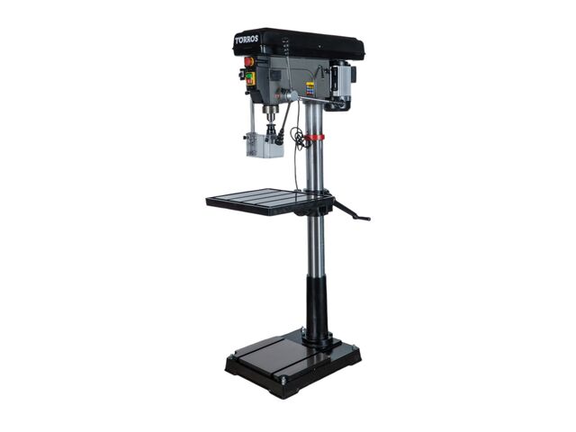 Perceuse à colonne professionnelle jusque ø 30 mm raccord CM3 1,5 kW 400V 12 vitesses 120 kg Torros DF30T