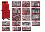 Servante d'atelier rouge 1033 pièces Mega Master set - 16 tiroirs - Qualité professionnelle Teng Tools TKS26R1033T