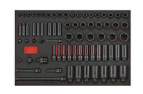 Jeu de douilles à choc Foam4x4 tray 1/2 3/8 8- 32mm 73 pièces Teng Tools TTEISK73