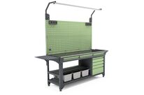 Banc de travail pour atelier diesel | TD-40WB-00 – Établi modulaire en acier inoxydable