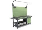 Banc de travail pour atelier diesel | TD-40WB-00 – Établi modulaire en acier inoxydable