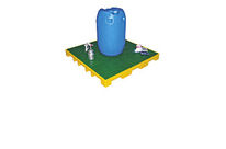 Plateforme de rétention carrée 60 l en polyéthylène : 446150.201