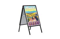 Chevalet de trottoir Cadro-Clic® A0 / 118,8 x 84 cm - NOIR