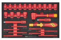 Set de tournevis dynamométriques isolés Foam3 tray Plat- PH- PZ- Smal 27 pièces Teng Tools TEFXV27