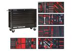 Servante d'atelier complète large, noire XL 514 outils MW Tools MWE512G3B