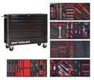 Servante d&#039;atelier complète large, noire XL 514 outils MW Tools MWE512G3B