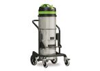 Aspirateur à sec industriel à cyclone pour les fortes charges de poussière - cuve en acier inoxydable 78 litres - 3 moteurs 3,3 kW 230 V Cleancraft FLEXCAT378CYCPRO