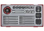 Jeu de douilles/embouts TT1 tray 1/4 Plat- PH- PZ- HEX- TX-- rob 48 pièces Teng Tools TT1448
