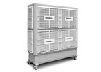 Rafraîchisseur d'air évaporatif industriel mobile large 280m² 40.000m³/h Torros BVK4000P