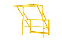 Barrière écluse à porte basculante pour plateforme mezzanine Largeur 1632 x Profondeur 1915 x Hauteur 2032 mm MW Tools KTH1620