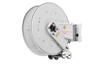 Enrouleur Graisse ø 3/8 600 bars Acier Peint avec enroulement automatique et support mural pivotant Raasm RA.8380.500