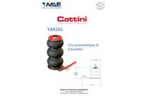 Cric pneumatique 2 tonnes 3 boudins | CJ EQUIPEMENTS 