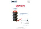 Cric pneumatique 2 tonnes 3 boudins | CJ EQUIPEMENTS 